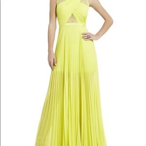 BCBG Maxazria Caia Chiffon-Pleated Gown
